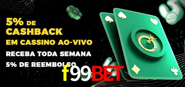 Promoções do cassino ao Vivo f99bet